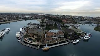 Huntington Harbour, Seal Beach Water Tower Home, Aerial Views