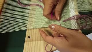 Weaving  sakiori clover