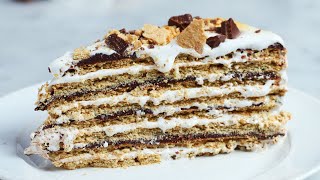 16-Layer No-Bake S'mores Cake