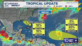 Tracking the Tropics: Hurricane Imelda weakening, 2 new areas to watch