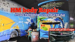 HM BODY REPAIR.AKAN RILIS REBORN BARENG . PENGERJAAN BUS KE DUA DI  LEMBUR.#poharyanto