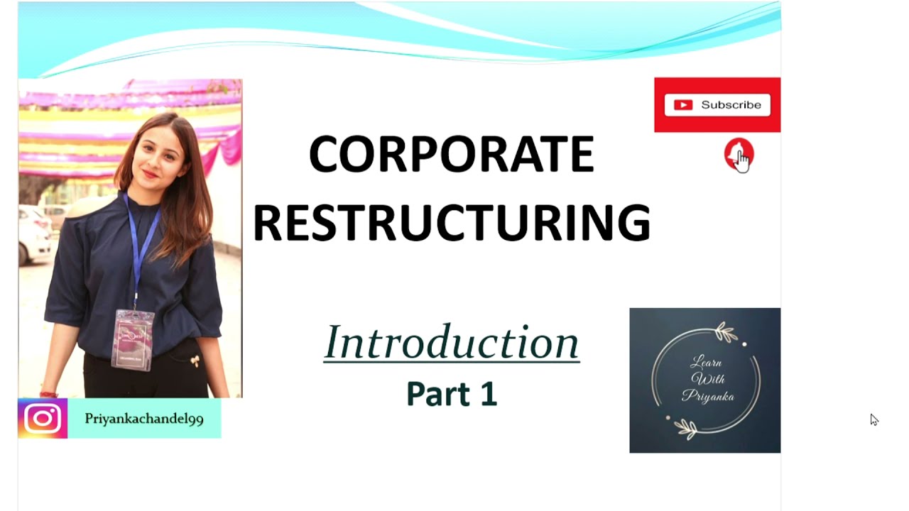 Corporate Restructuring | Meaning | M.com | B.COM | BBA | MBA - YouTube