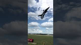 F-16 Demo Takeoff Flyover - Slow Motion!