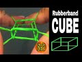 How to make a rubber band cube. Rubber bands trick and art.