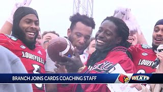 UofL football hires Deion Branch as WR coach