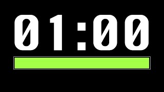 1 Minute Timer [ Progress Bar ] - 4K 60 FPS