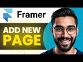 How To Add New Page In Framer (Full Guide)