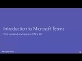 Introduction to Microsoft Teams