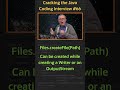 How can you create a File with Java I/O? - Cracking the Java Coding Interview