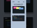 CSS Grid Template Tutorial: Create Perfect Layouts FAST! #cssshorts #css #shorts