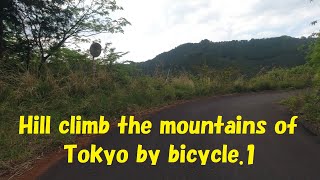 Mountains in Tokyo, Japan[Hill climb on a mountain bike.]1