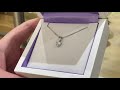 diamond heart solitaire pendant