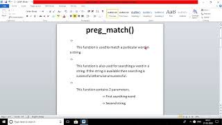 Preg_match() function in php| php programming|function in php| learn php |technical Shekhar ji