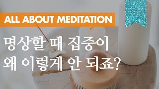 ❓ 명상할 때 왜 이렇게 집중이 안 되죠?