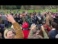 the royal family at sandringham church christmas service 2024 video 1