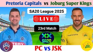 PC vs JSK Live | SA20 Live | SA20 League Live | SA20 League 2025 | SA20 Live Match Today