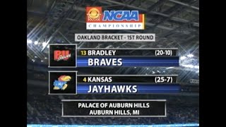 2006 NCAA 1st Round - Bradley Braves vs  (12) Kansas Jayhawks