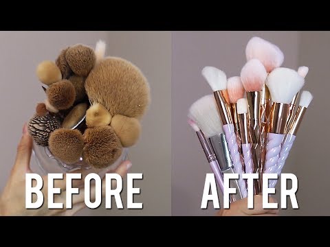 HOW TO CLEAN MAKEUP BRUSHES! HOW TO CLEAN MAKEUP BRUSHES!