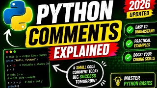 Python Basics: Comments Explained Simply 🐍🔥