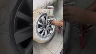 Hyper Silver Alloy Wheel paint #yttrending #shortsvideo #viralvideo #shortsstatus #shortsvideoviral