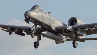 [4K] Air Defender 23 I Jagel I A-10 Thunderbolt, F-16 & JAS 39 Gripen I Afterburner I Close-Up