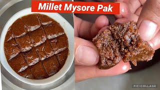 Deepavali 2022 | Millets Mysore Pak with Palm jaggery | Kambu karupatti Mysore Pak - Beginners Guide