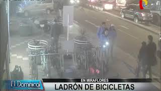 Miraflores: sujeto roba en cuestión de segundos una bicicleta