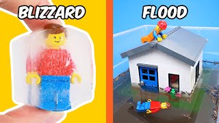 I simulated NATURAL DISASTERS in LEGO...