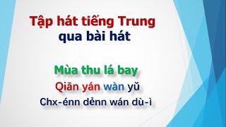 Học Tiếng Trung qua bài hát - Mùa thu lá bay - 千言万语 - La Kiến Mỹ Channel #tiengtrung #hoctiengtrung