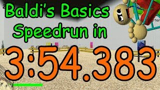 [FWR] Baldi's Basics Any% Speedrun in 3:54.383