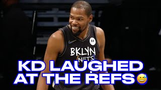 Watch KD's Reaction After The Refs Reversed Zion Williamson's Charge Call On Him
