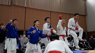 男子団体組手決勝戦 日本航空Avs世田谷学園A 第32回河北新報杯争奪全国高等学校空手道選手権大会