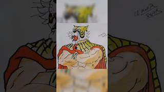 beautiful tiger mask drawing #shorts #drawing