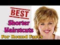 50+ BEST Shorter Haircuts for Round Faces Women