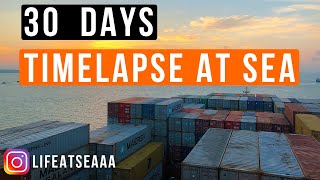 30 Days Timelapse At Sea | Cruise Ship | [4K]