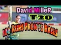 David miller Made new record of Fastest century in T20 | New Fastest T20 record