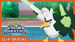 El combate de Sirfetch'd | Serie Viajes Maestros Pokémon | Clip oficial