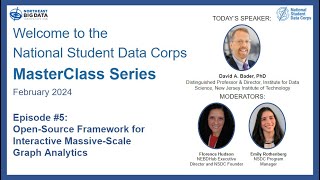 NSDC Masterclass: Interactive Massive-Scale Graph Analytics by Dr. David Bader