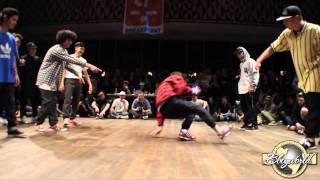 Sine Crew vs Hunters // .BBoy World // BREAKING 3on3 EIGHT-FINAL | FLOOR WARS 2014