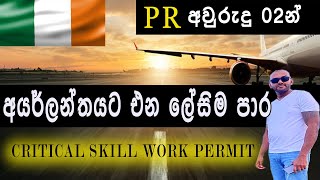 අයර්ලන්තයට එන ලේසිම ක්‍රමයක්| Critical Skill Work Permit|Apply Ireland|PR in 2 Years|Sinhala|