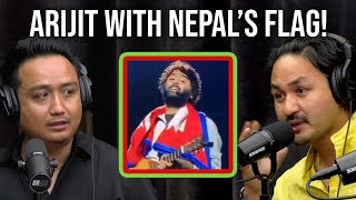 Arijit Singh's Nepal Flag Moment: Proudly Representing Our Country!