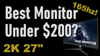 Best Monitor Under $200? 🌴 CRUA 2K 27\