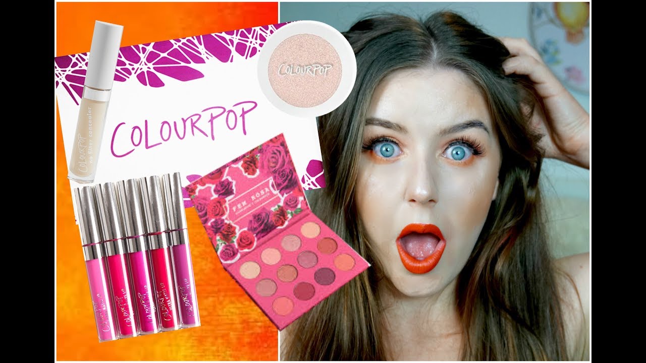 TESTING NEW COLOURPOP MAKEUP||FIRST IMPRESSIONS - YouTube