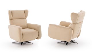 Reclining armchair with electric mechanism | Iris