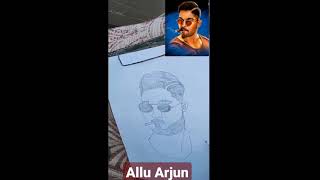 allu Arjun pencil drawing naa peru Surya naa lllu India 💪