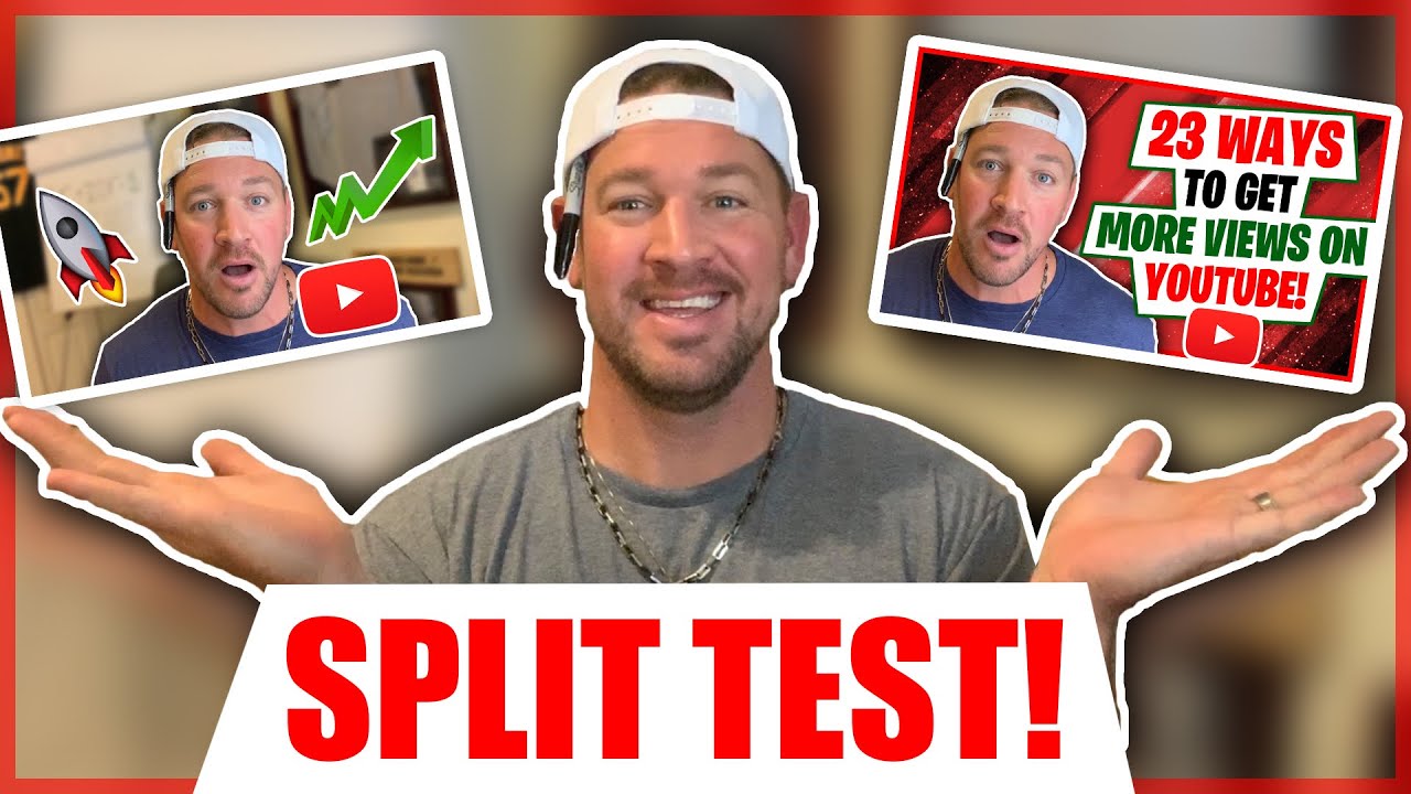 HOW TO A/B SPLIT TEST THUMBNAILS ON YOUTUBE! - YouTube