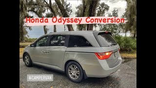 Converting our 2013 Honda Odyssey Camper Van!