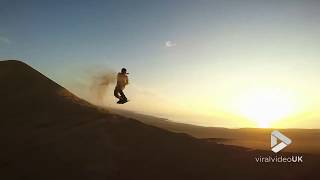 Viral Video UK: Sandboarding the dunes