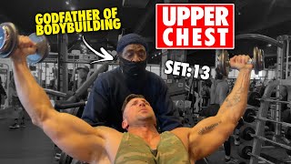 Smashing Upper Chest & Triceps w/ The GODFATHER OF BODYBUILDING!