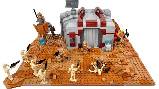 TIMELAPSE LEGO Star Wars Clone Base on Geonosis MOC
